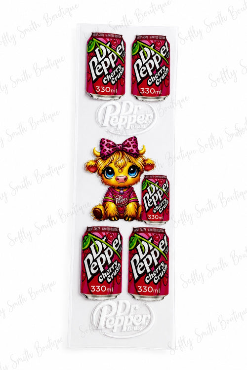 107-Dr Pepper Cherry UV DTF pen wrap