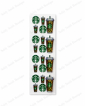 112-Starbucks Leopard UV DTF pen wrap