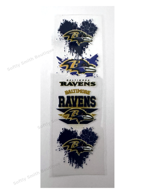 128 Baltimore Ravens UV DTF pen wrap