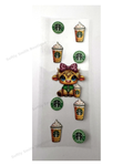129 Starbucks Cow UV DTF pen wrap