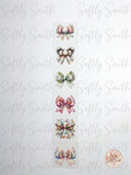 Whimsical decorative bows UV DTF kiss cut wrap strip with six designs