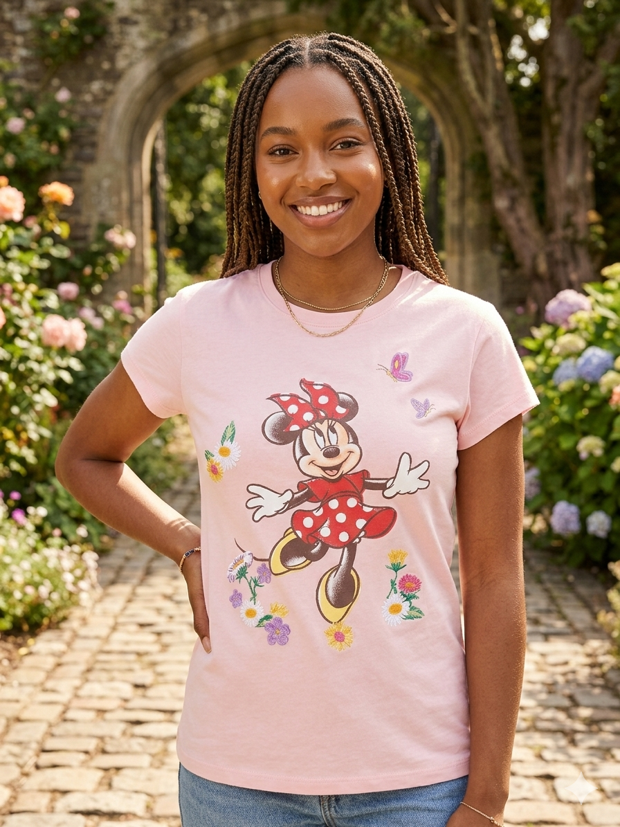 Disney Minnie Mouse Floral Garden Tee