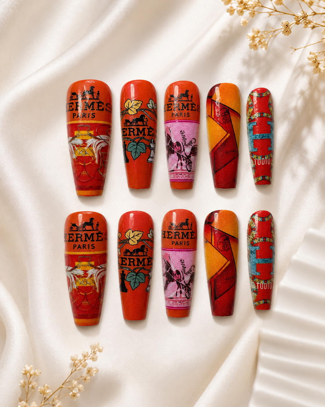 10-Set Fashion Press-On Nail Bundle | Size Medium