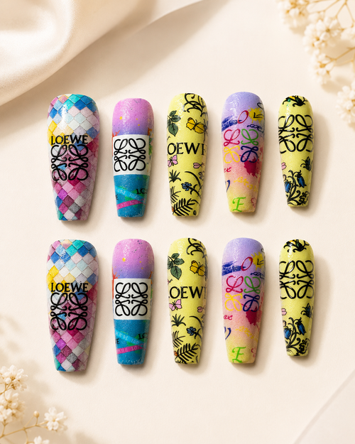 10-Set Fashion Press-On Nail Bundle | Size Medium