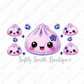 545 Lavender floral dumpling 16oz UV DTF wrap
