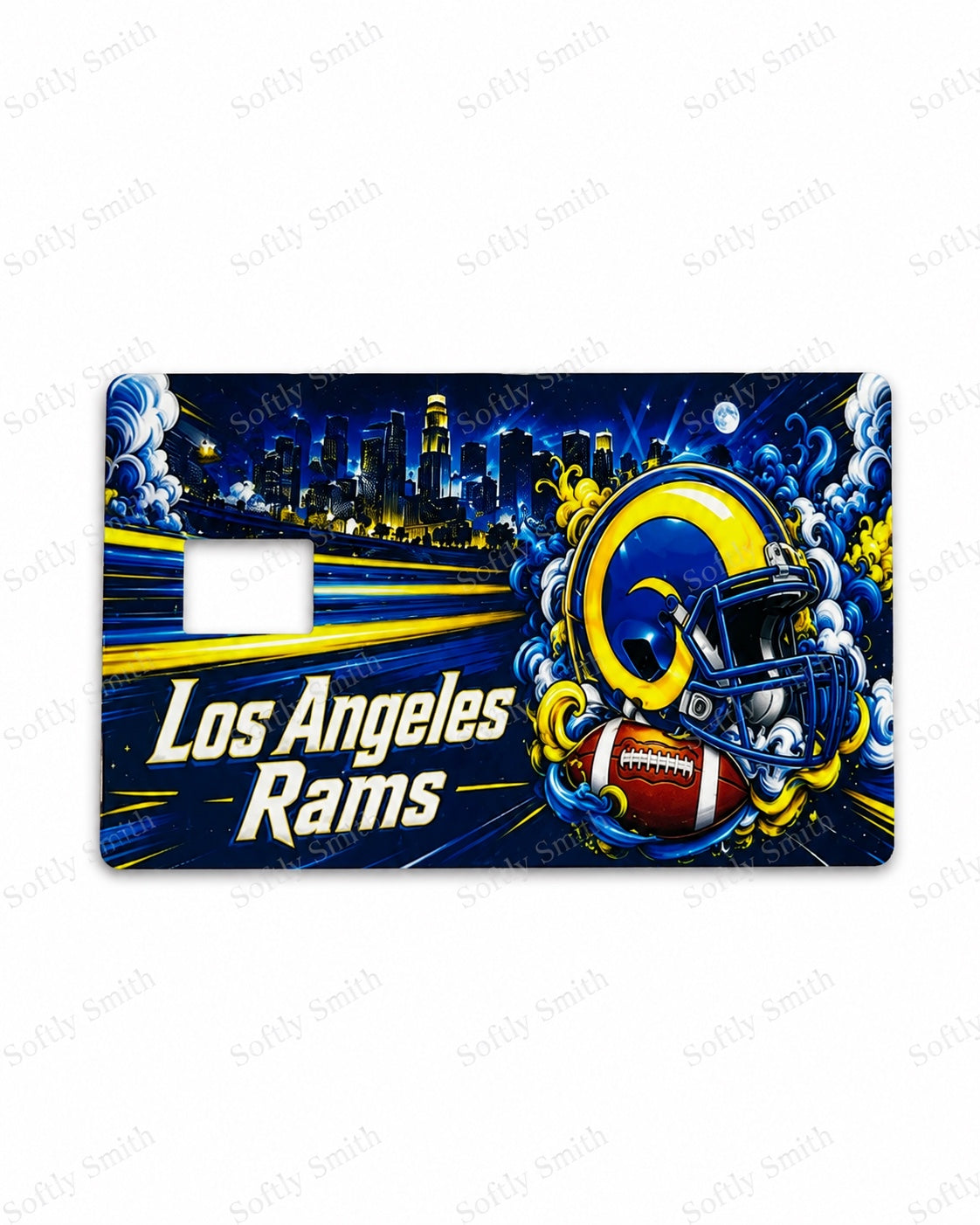Los Angeles Rams UV DTF credit card wrap