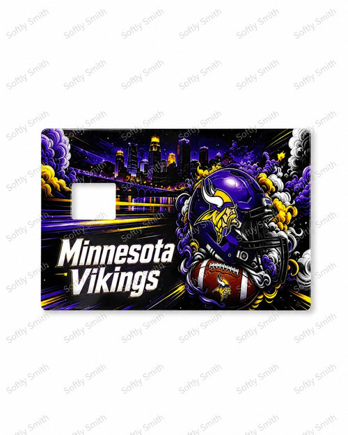 Minnesota Vikings UV DTF credit card wrap