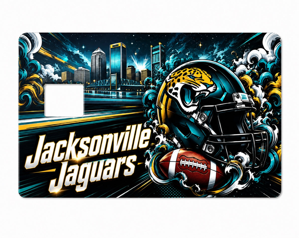 Jacksonville Jaguars UV DTF credit card wrap