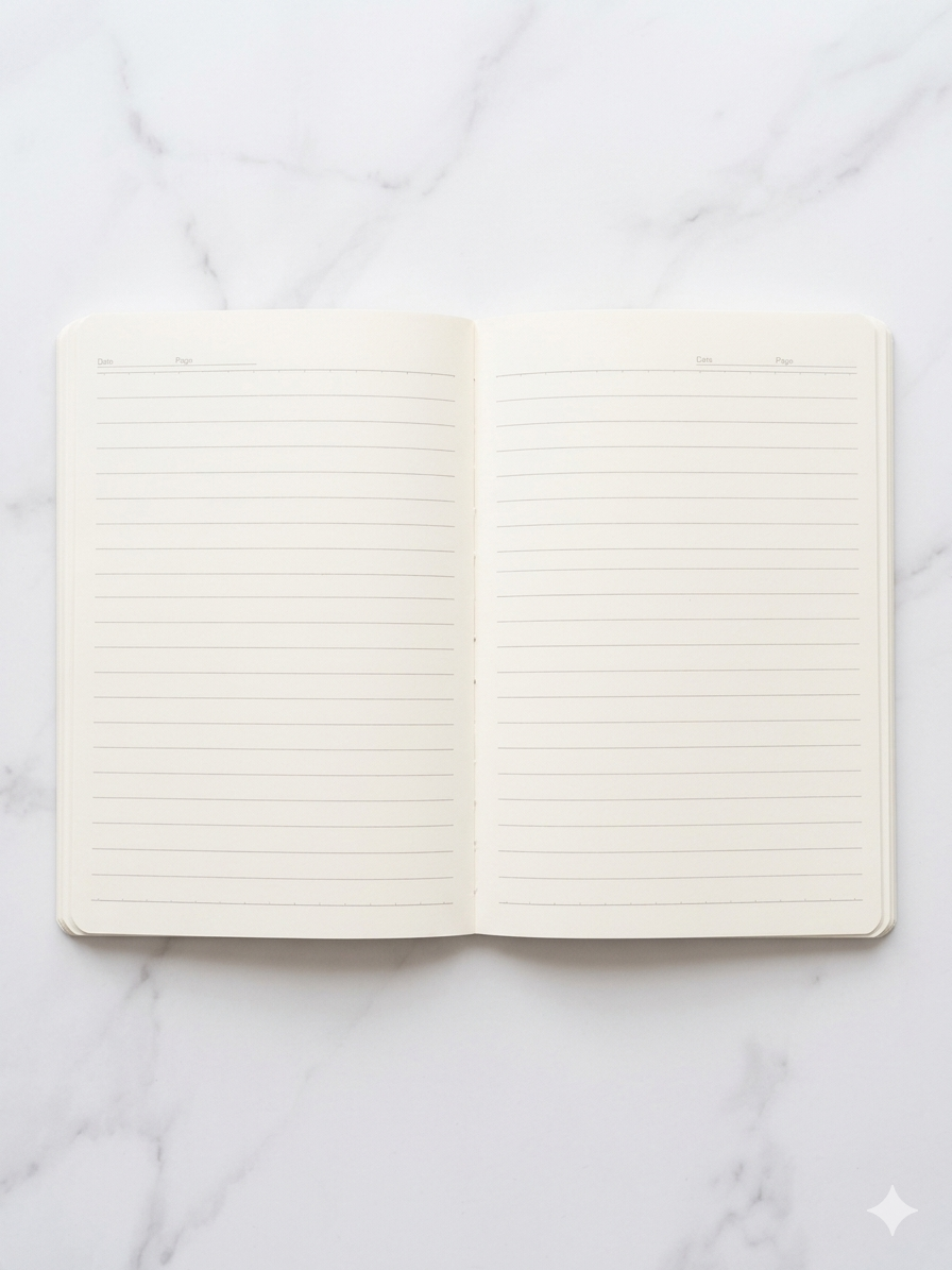 Blue Happy Time Friends A5 Notebook