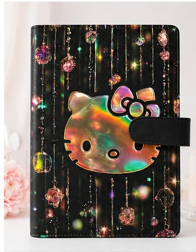 Midnight Kitty Glow A5 Binder