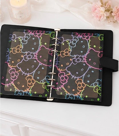 Midnight Kitty Glow A5 Binder