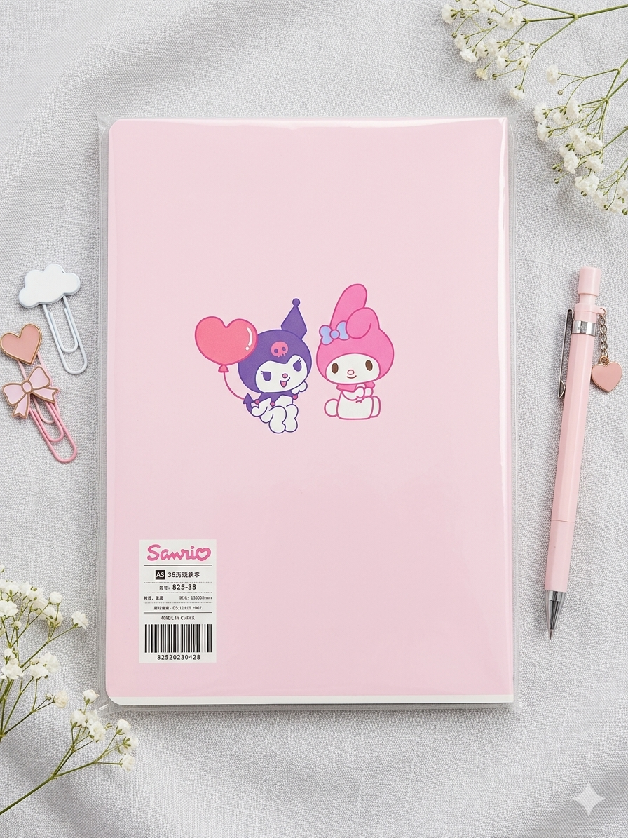 Pink Sweet Party Friends A5 Notebook