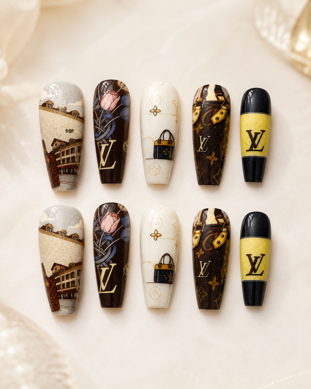 10-Set Fashion Press-On Nail Bundle | Size Medium