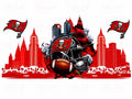 Tampa Bay Buccaneers football 16oz UV DTF wrap design
