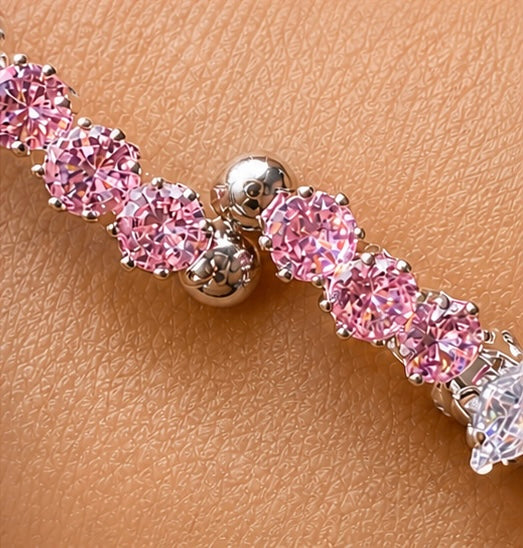 Blush Crystal Luxe Bangle