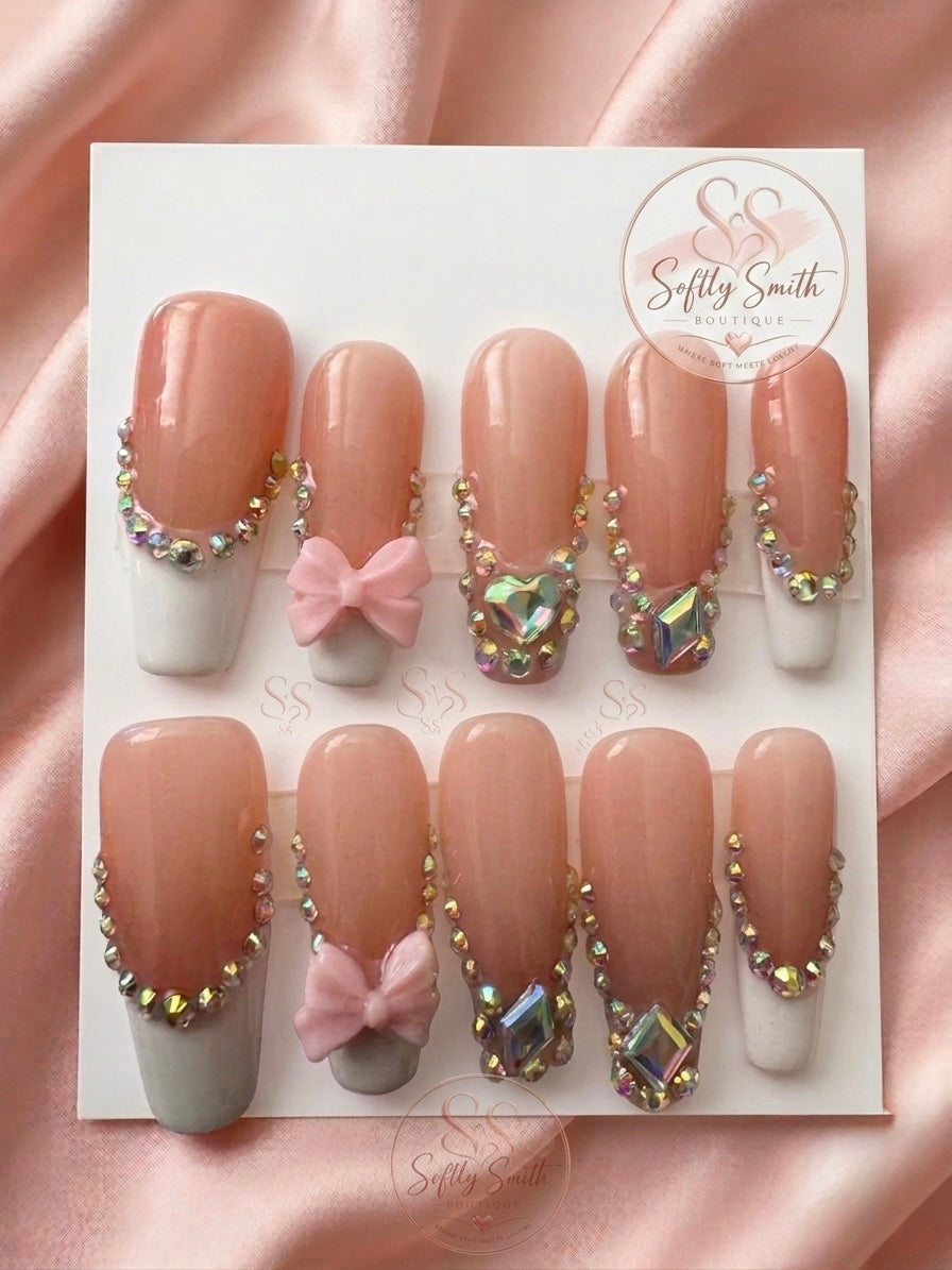Crystal Keepsake Press-On Nails