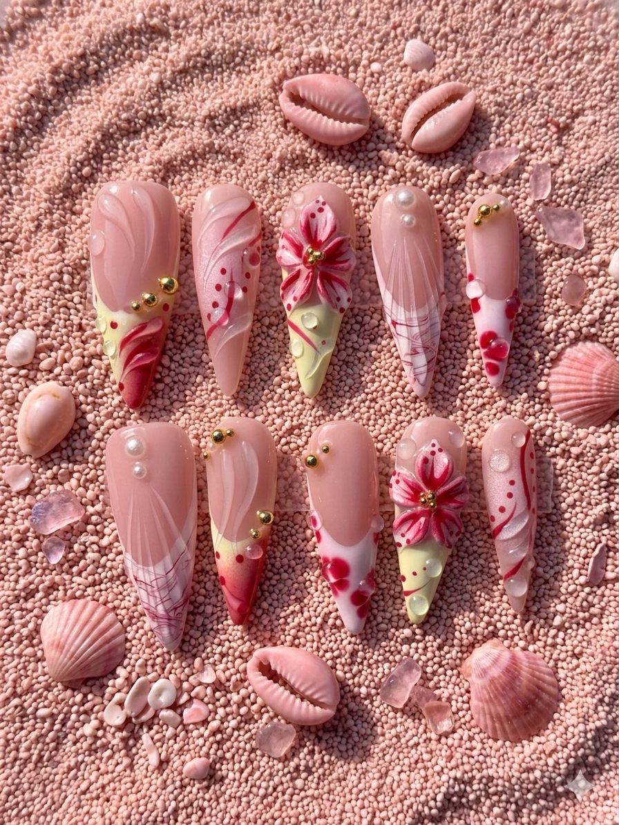 Blush Coral Siren Set