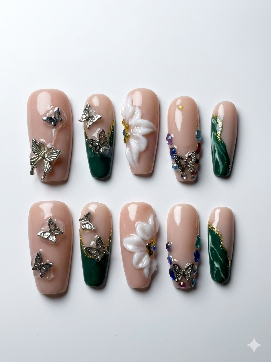 Emerald Bloom Luxe Set
