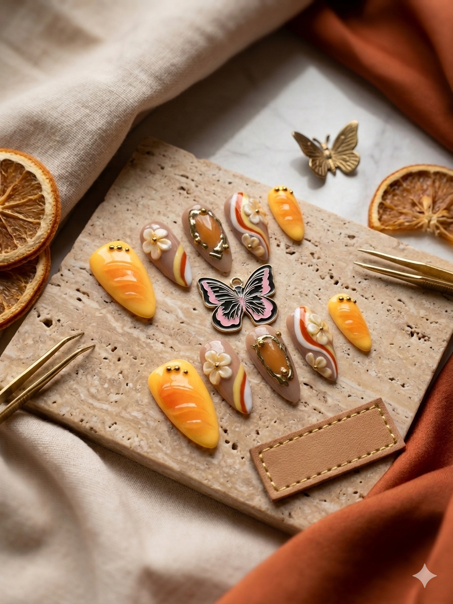 Golden Citrus Bloom Set