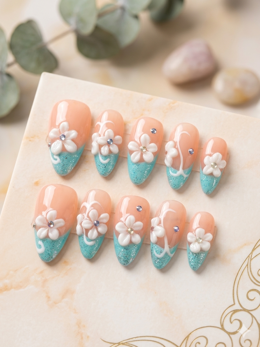 Aqua Blossom Glow Set