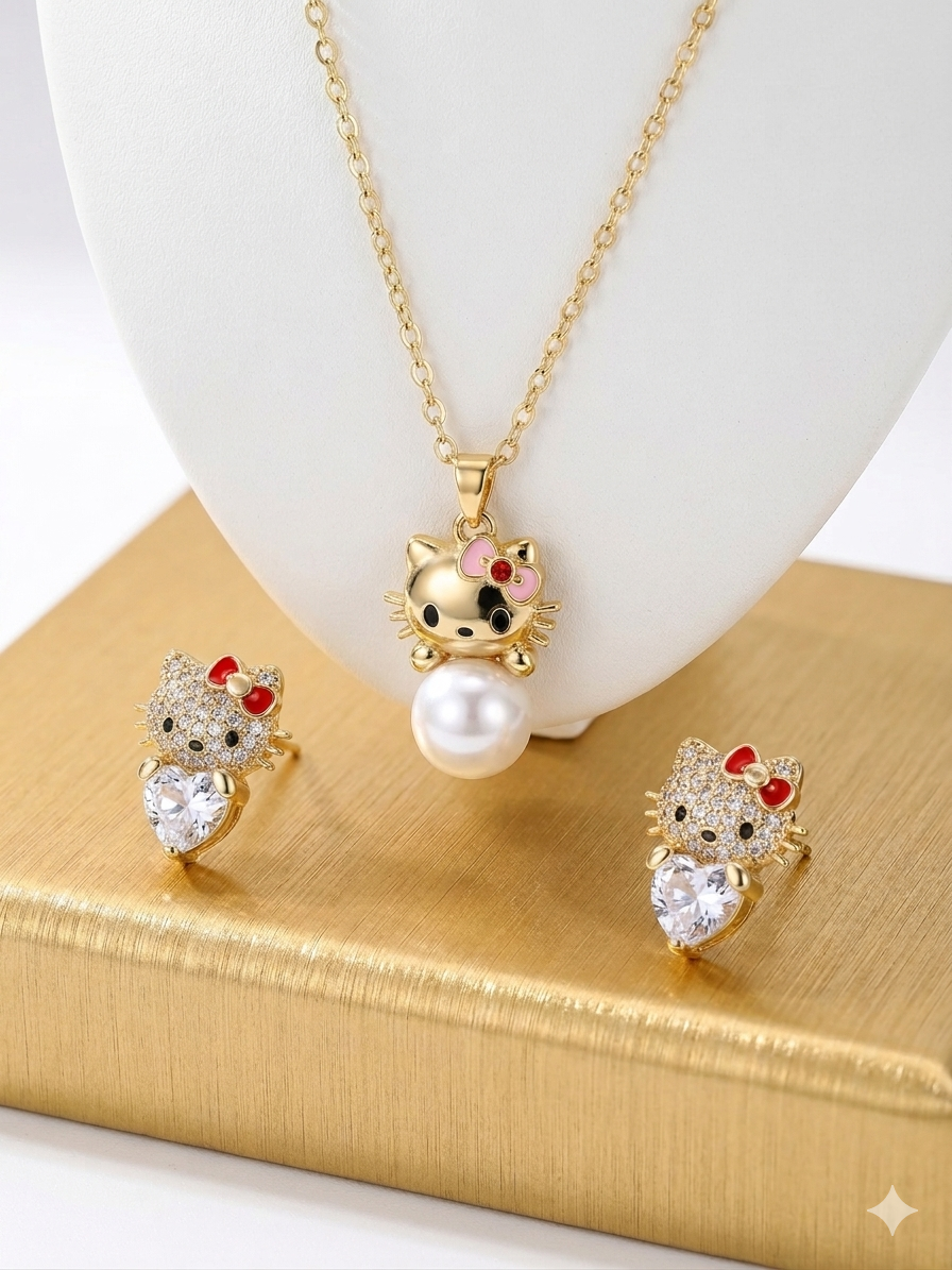 Soft Kitty Pearl Luxe Set (Clip-On Friendly)