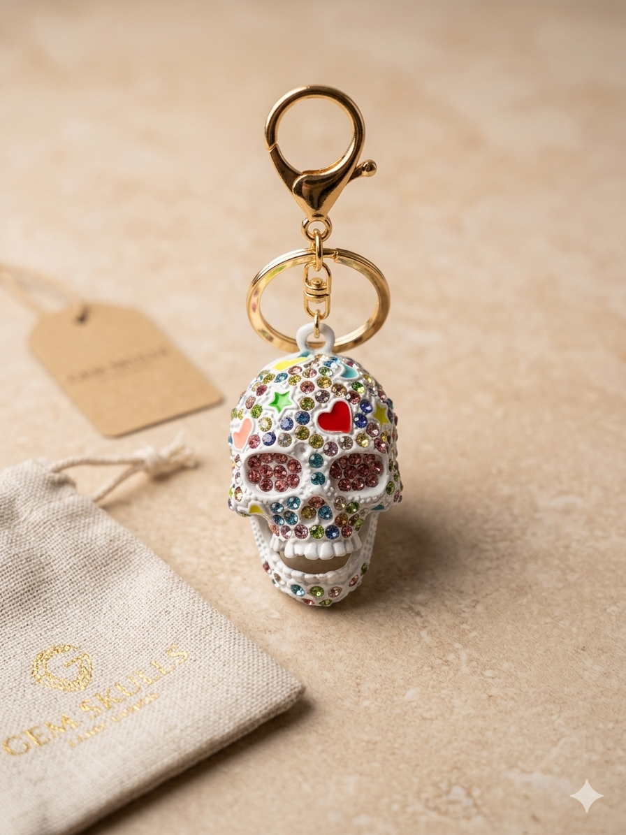 Sweet Chaos Skull Charm