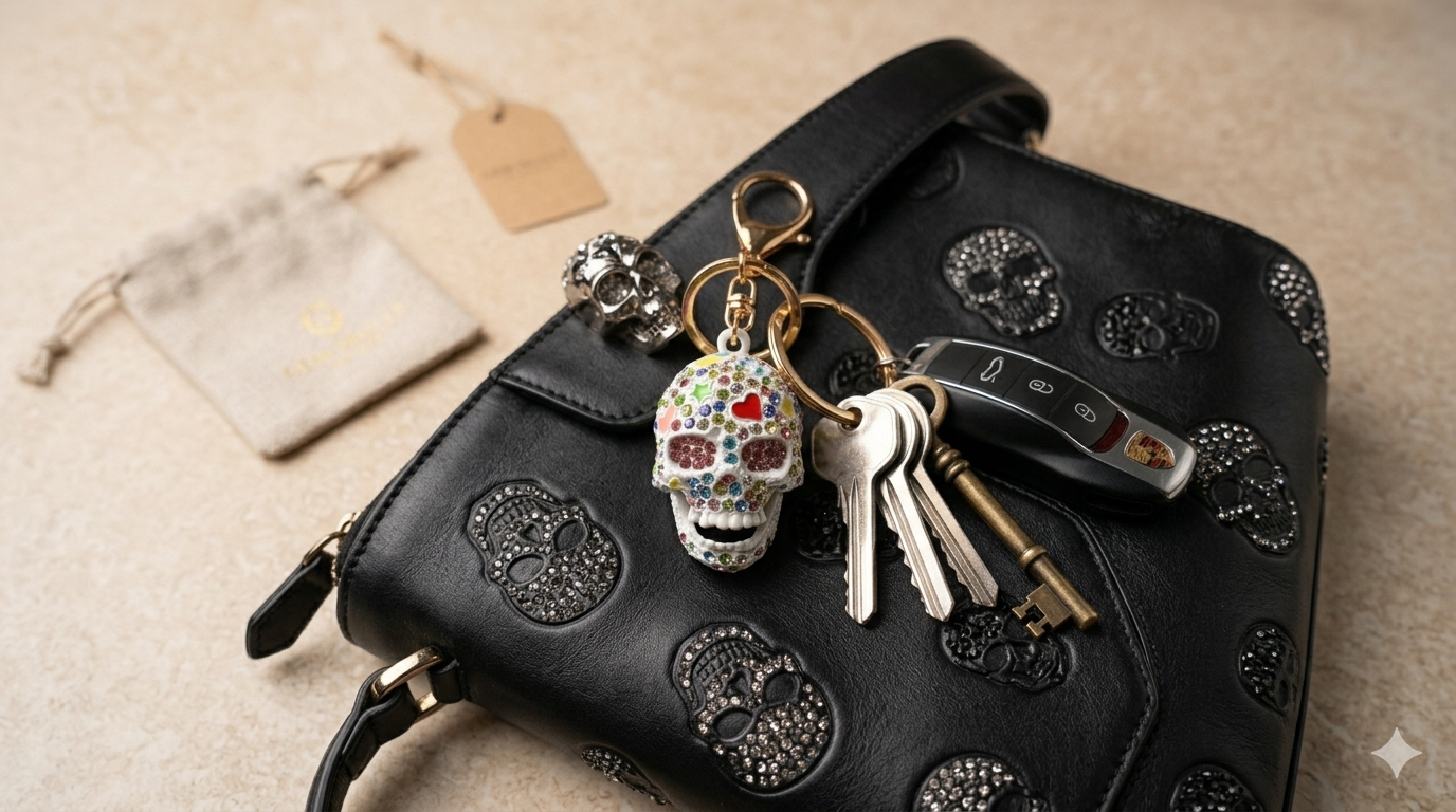 Sweet Chaos Skull Charm