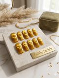 Golden Heart Cat Eye Set