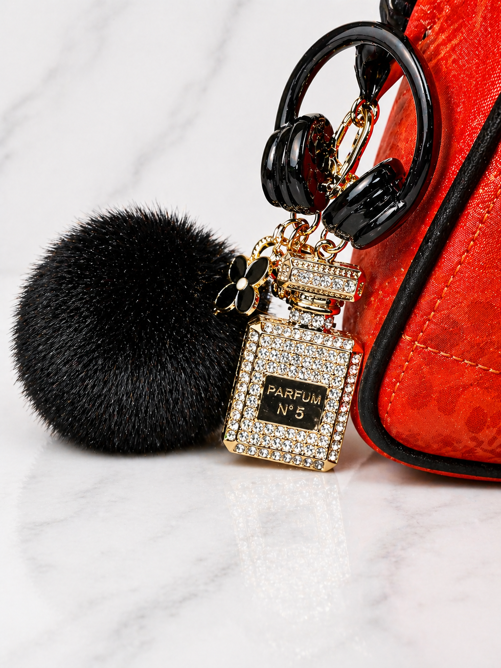 Orange Leopard Crossbody Bag