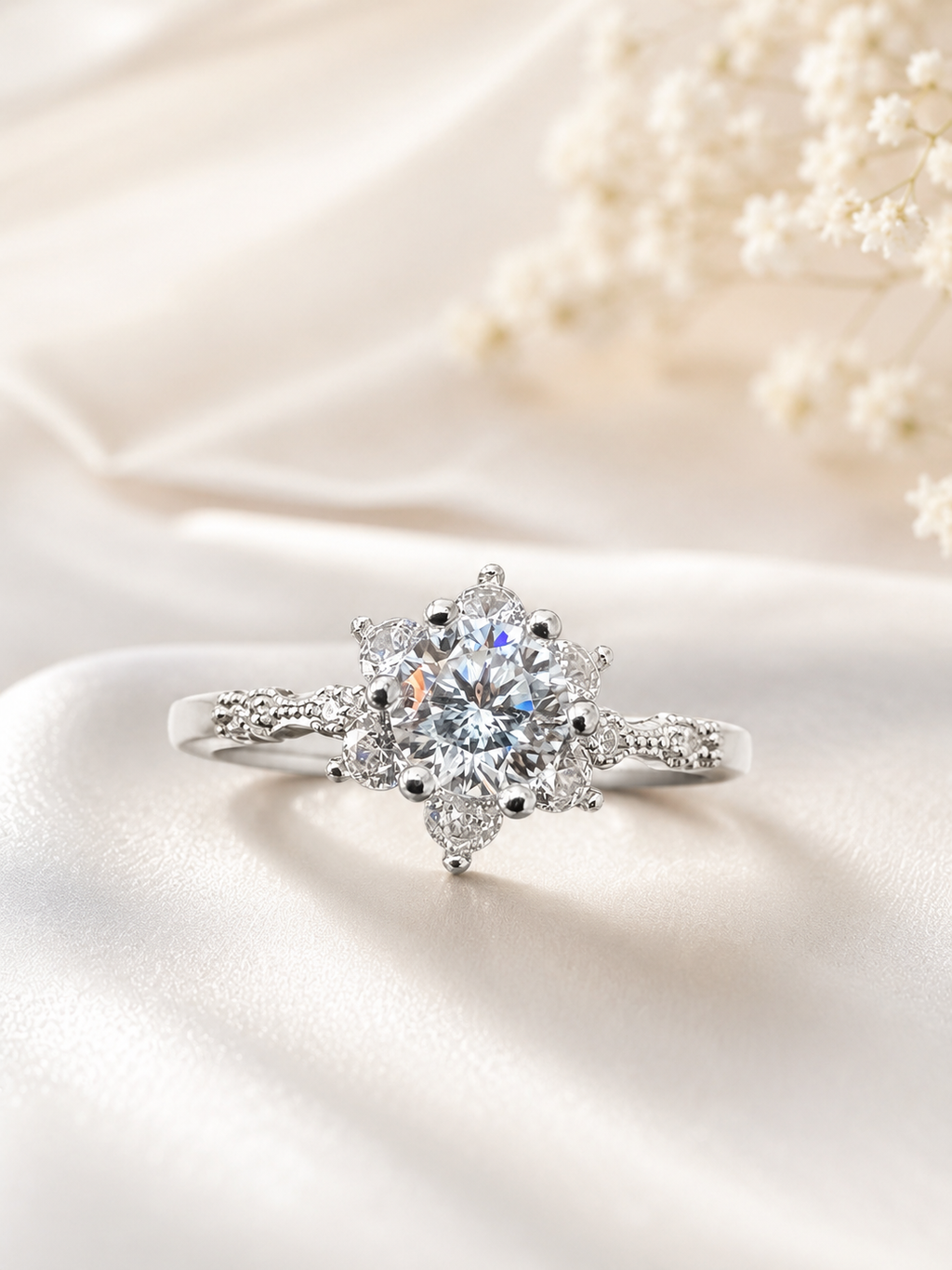 Celeste Bloom Moissanite Ring