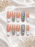 Iced French Luxe Press-On Nails