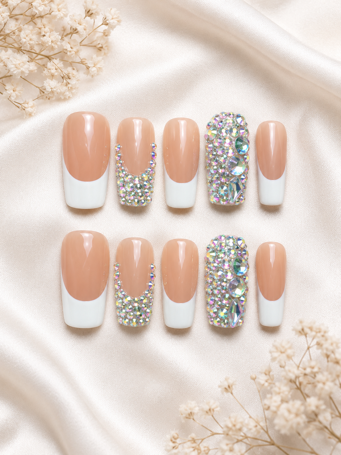 Iced French Luxe Press-On Nails