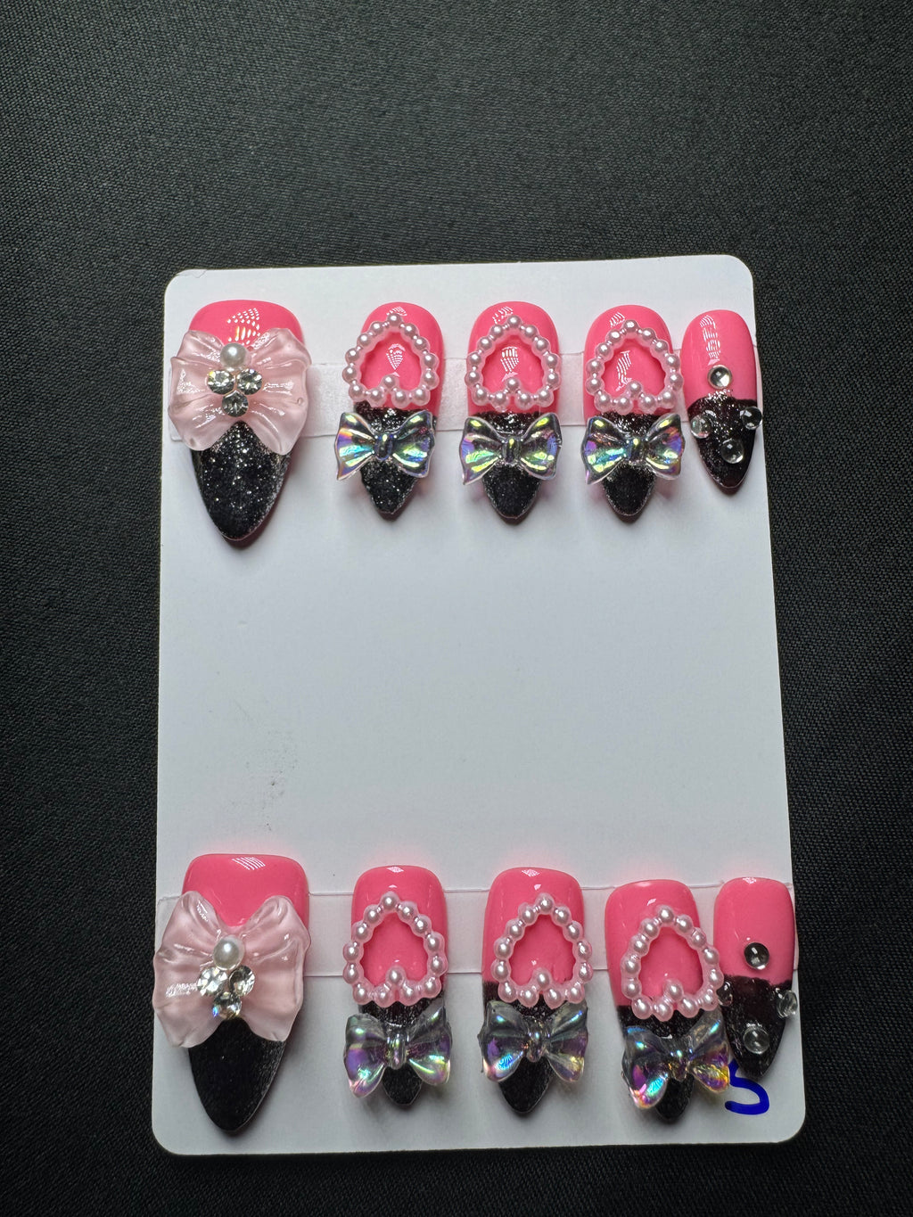 Pink Noir Bow Glam