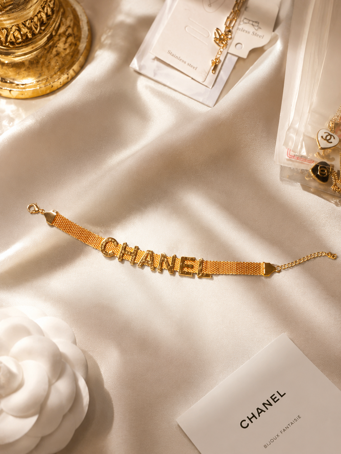 Maison Gold Mesh Bracelet