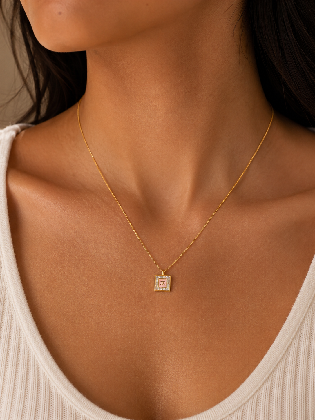 Maison Crystal Pendant Necklace