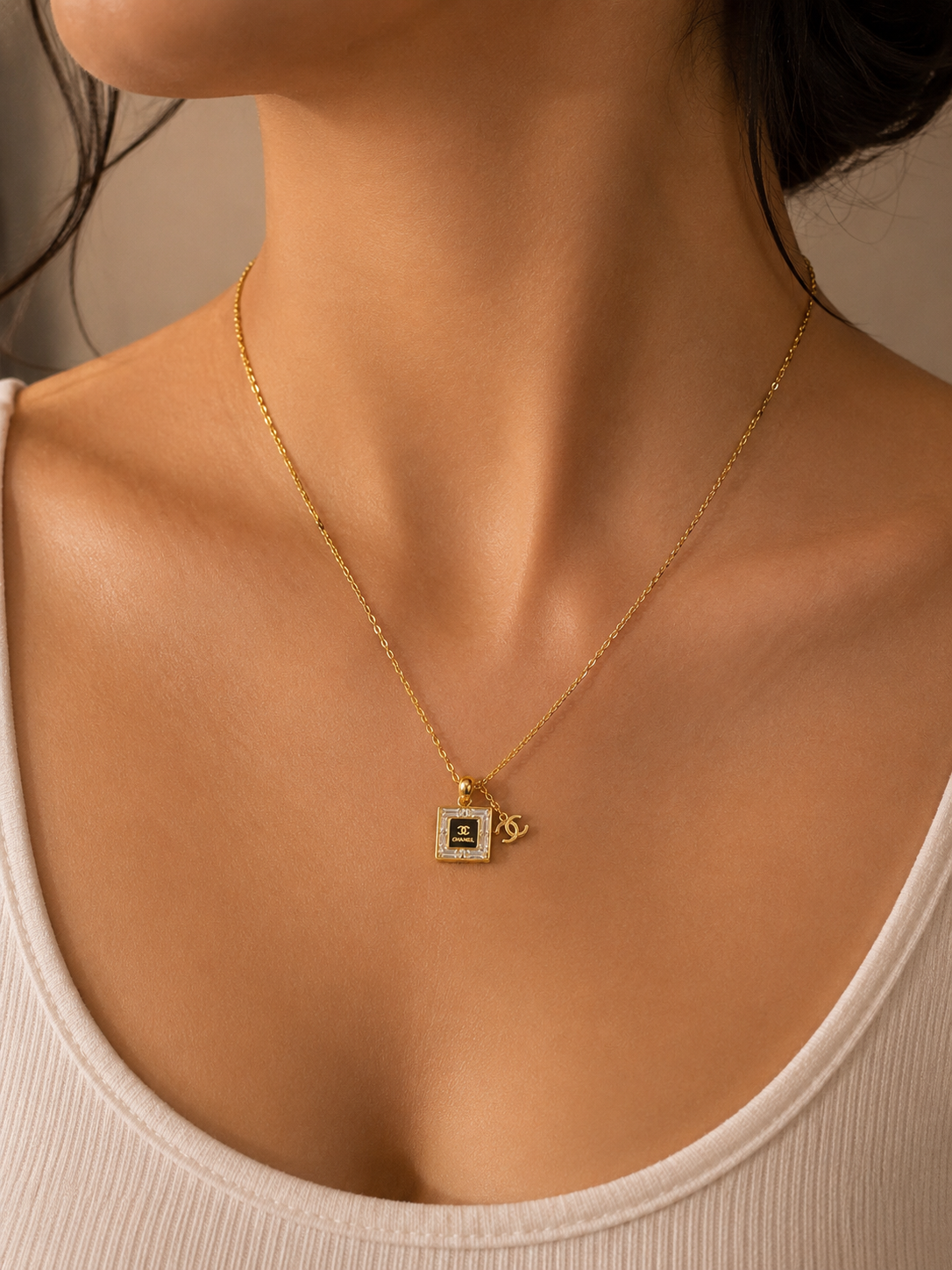 Lumière No. 5 Crystal Charm Necklace