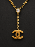 Soft Gold Drip Y Necklace