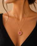 Pink Camellia Luxe Pendant Necklace