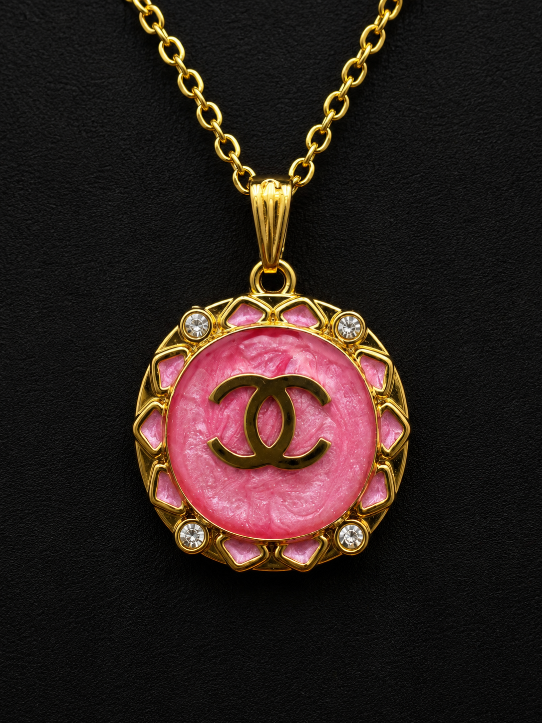 Pink Camellia Luxe Pendant Necklace