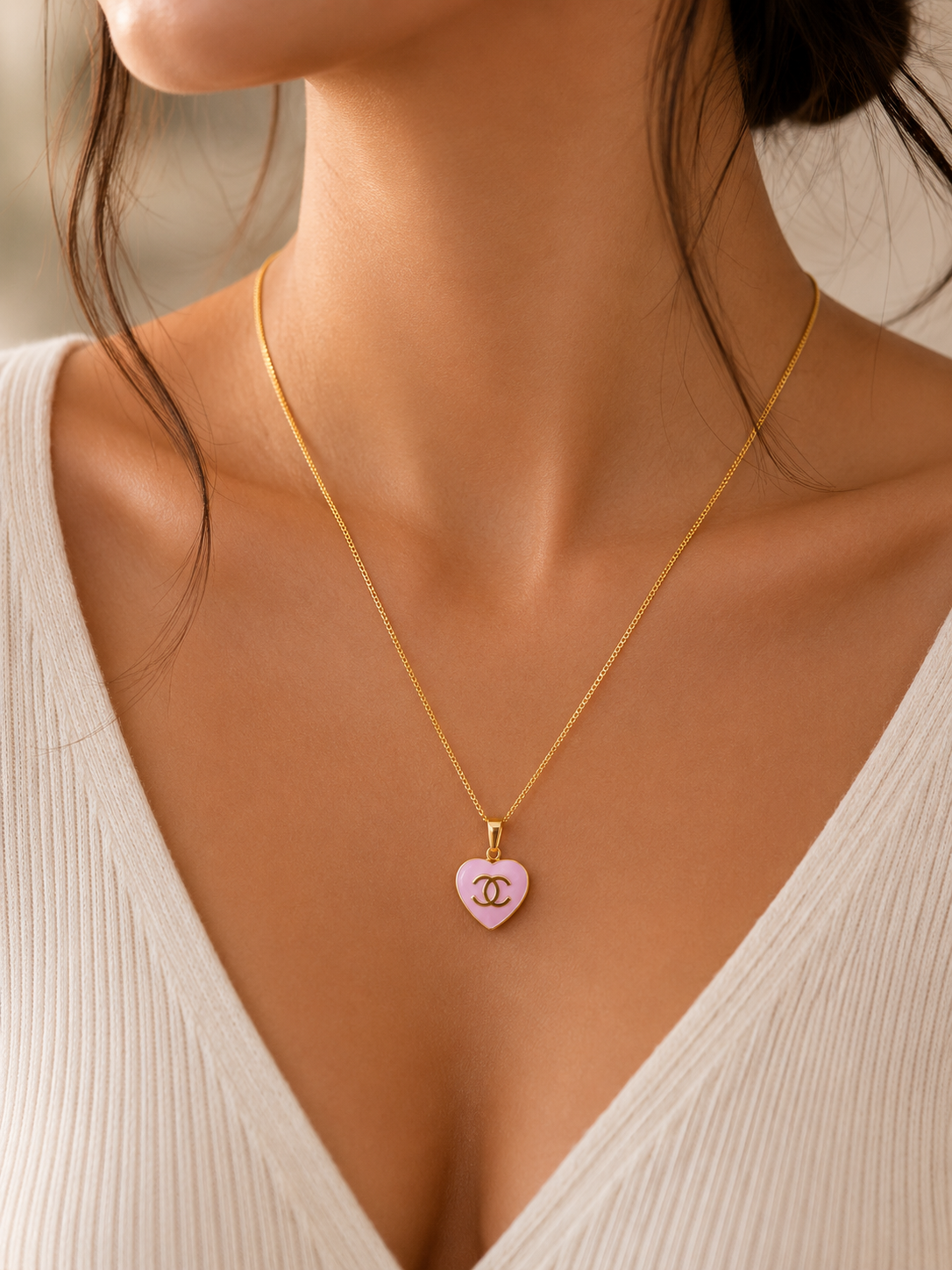 Midnight Luxe Heart Necklace Collection