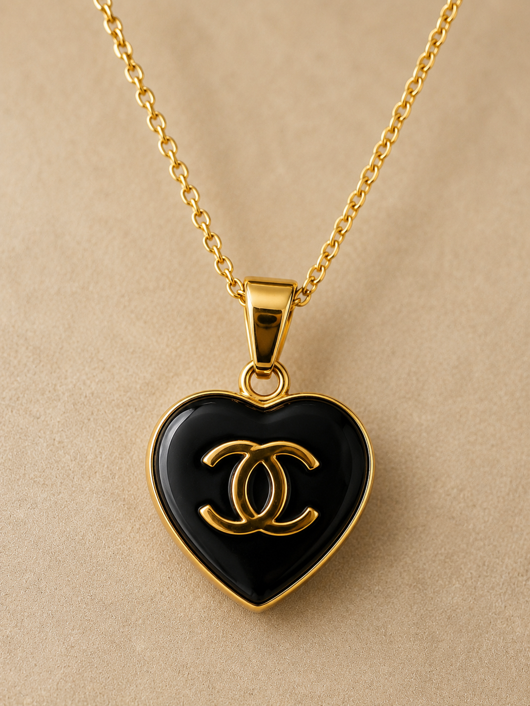 Midnight Luxe Heart Necklace Collection