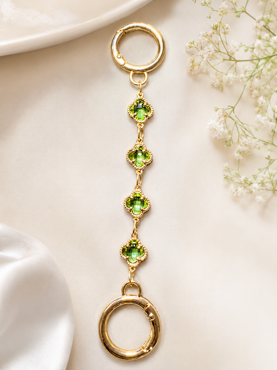 Peridot Luxe Charm Chain
