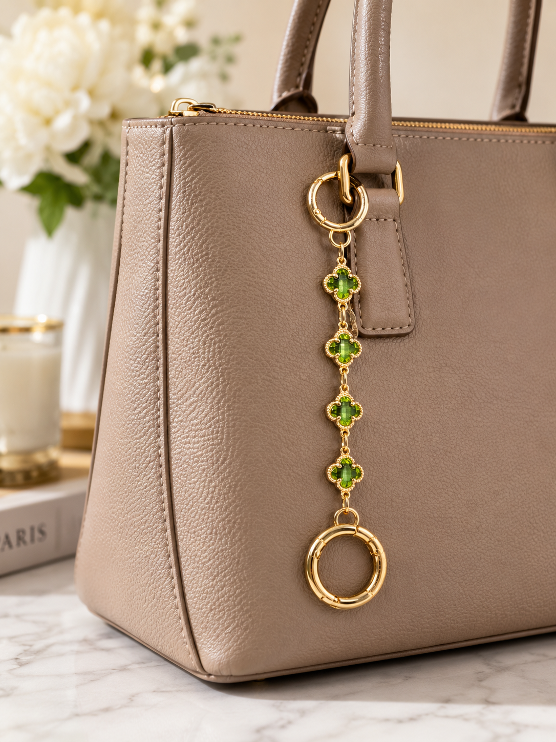 Peridot Luxe Charm Chain