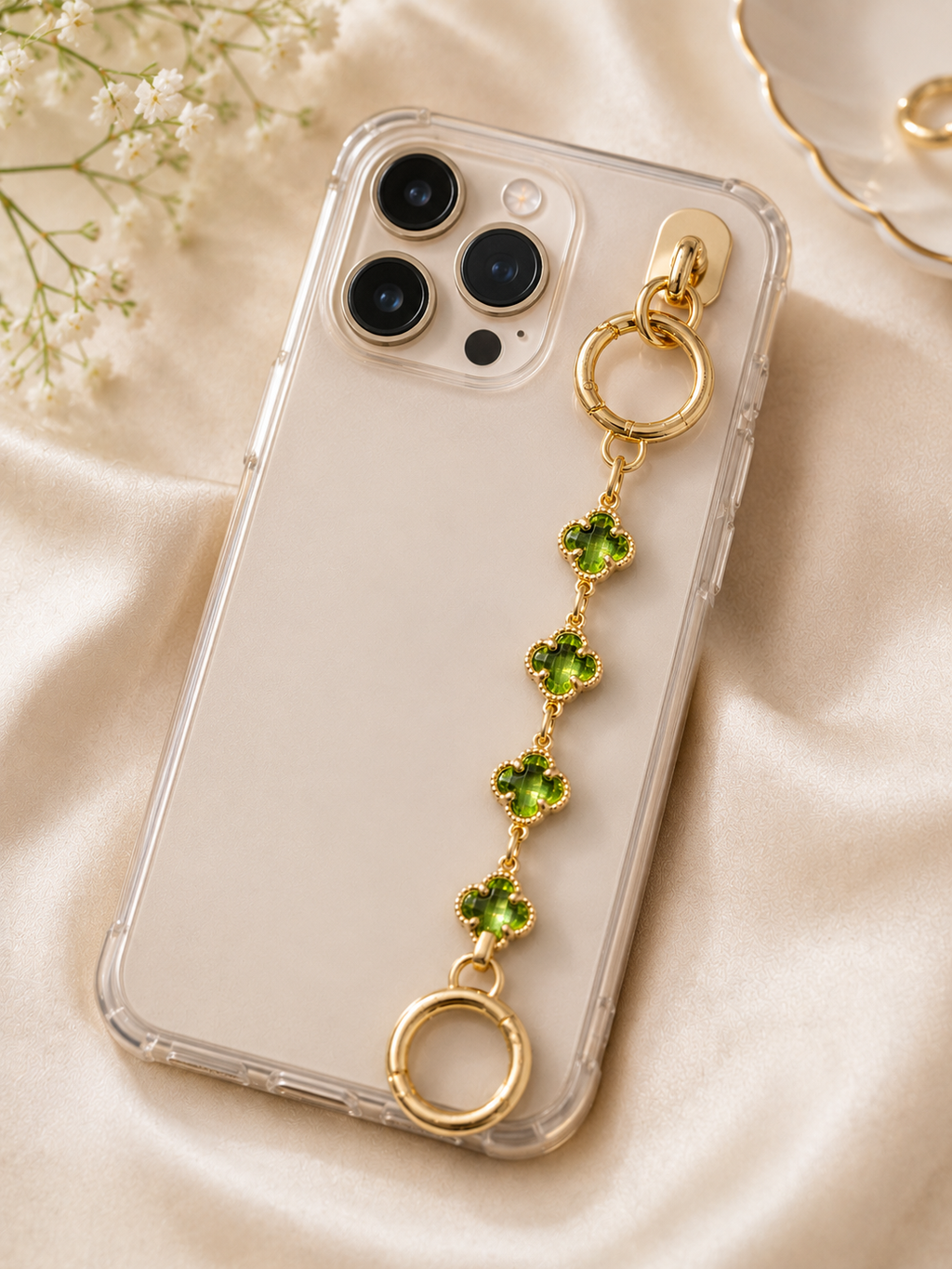 Peridot Luxe Charm Chain