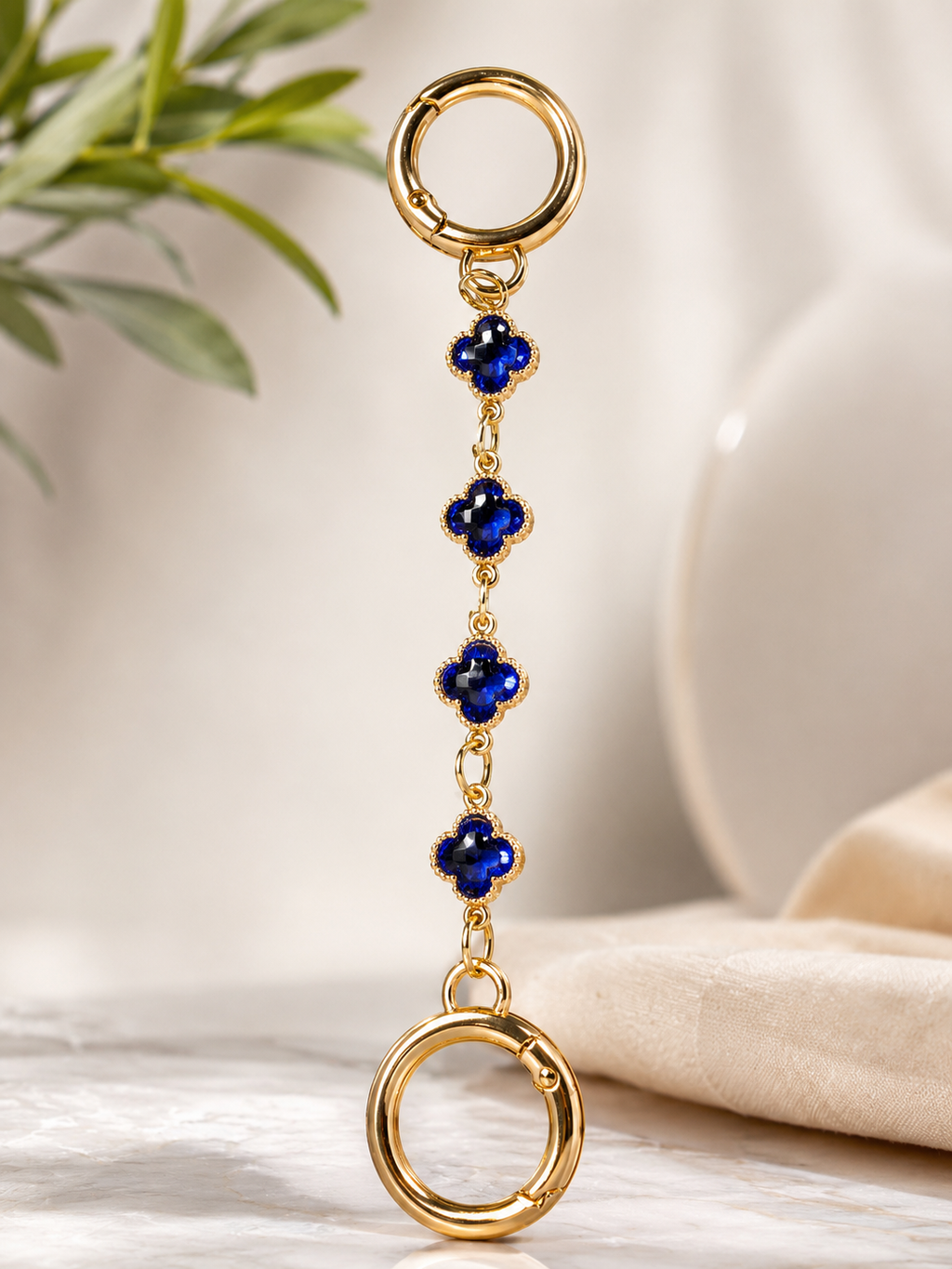 Midnight Sapphire Charm Chain