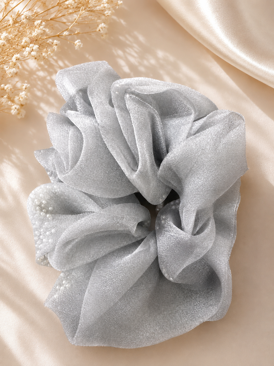 Cloud Veil Organza Scrunchie