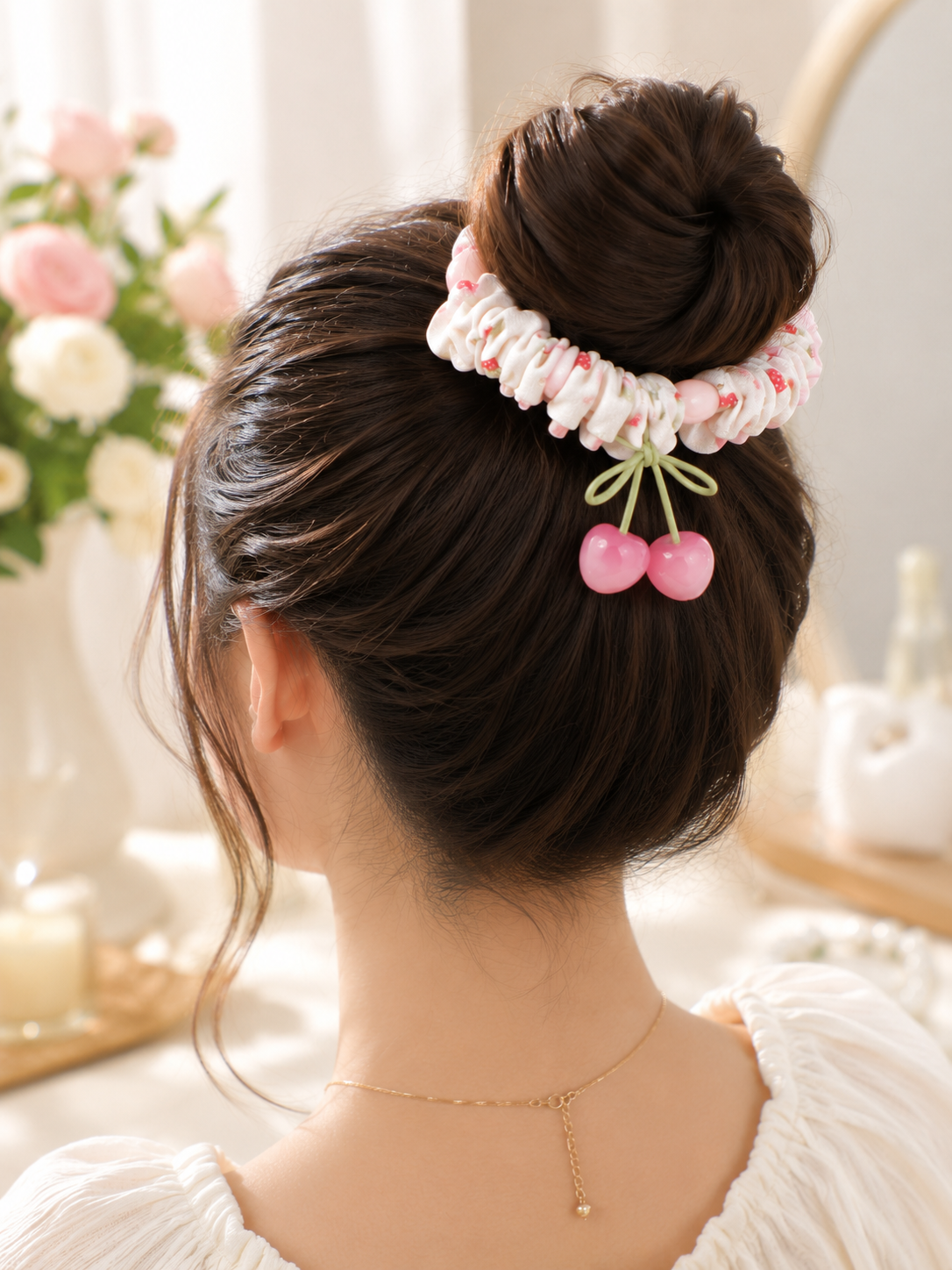 Cherry Kiss Scrunchie Set