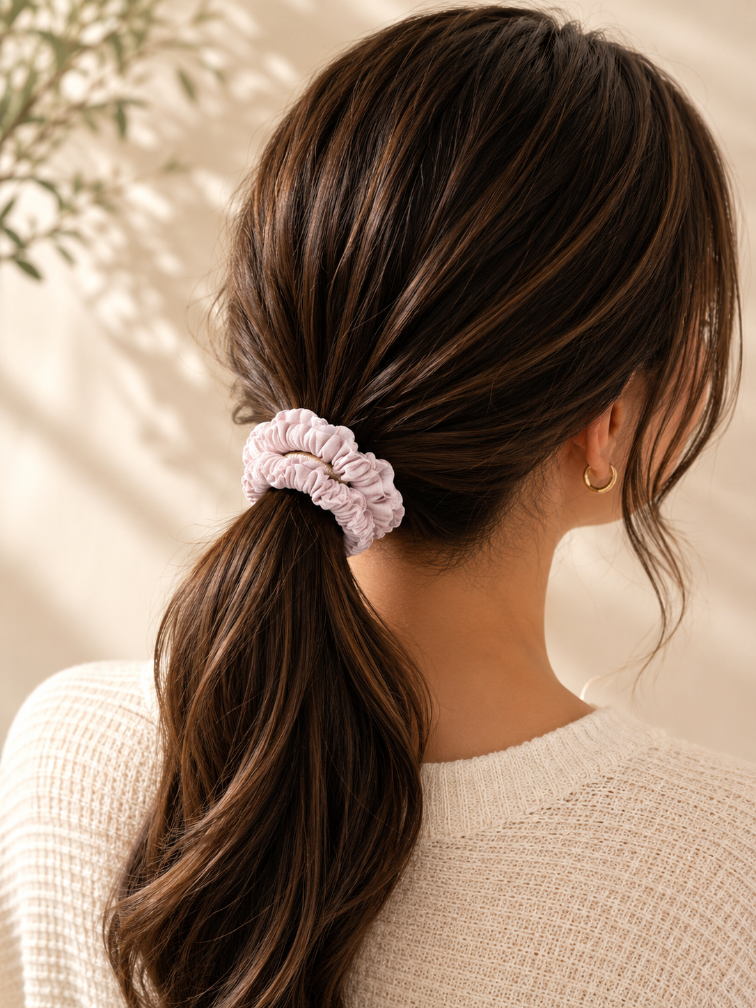 Lavender Whisper Scrunchie Trio