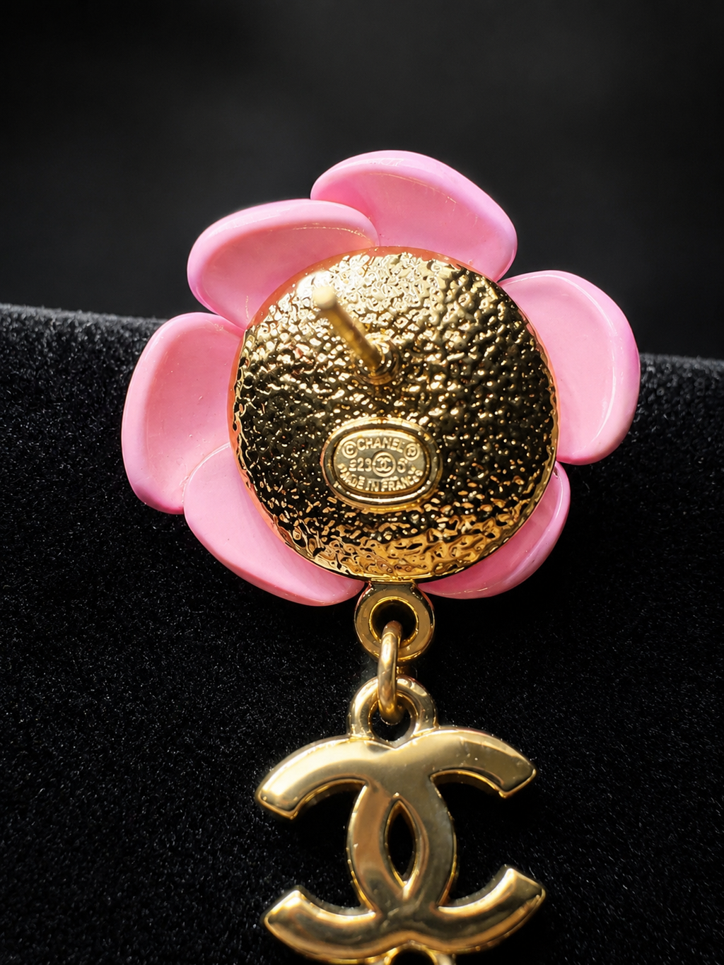 Rosé Pearl Drop Statement Earrings
