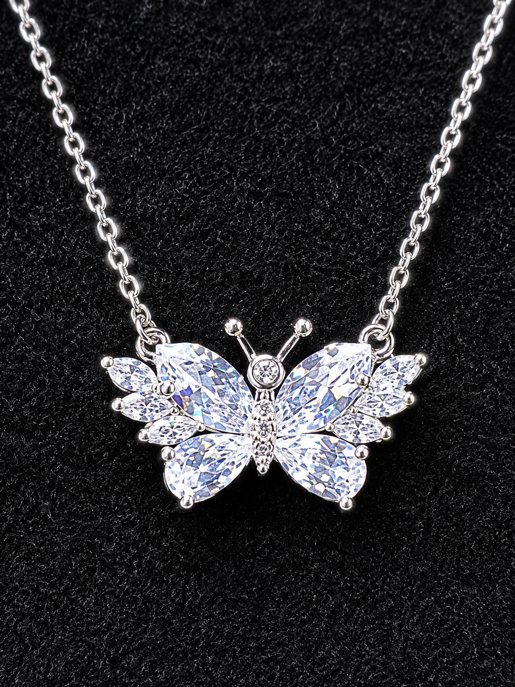Crystal Butterfly Jewelry Set